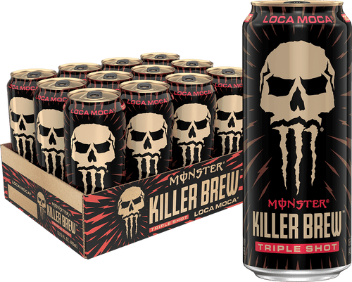 (12 Cans) Java Monster Killer Brew, Loca Moca, Coffee + Energy, 15 fl oz