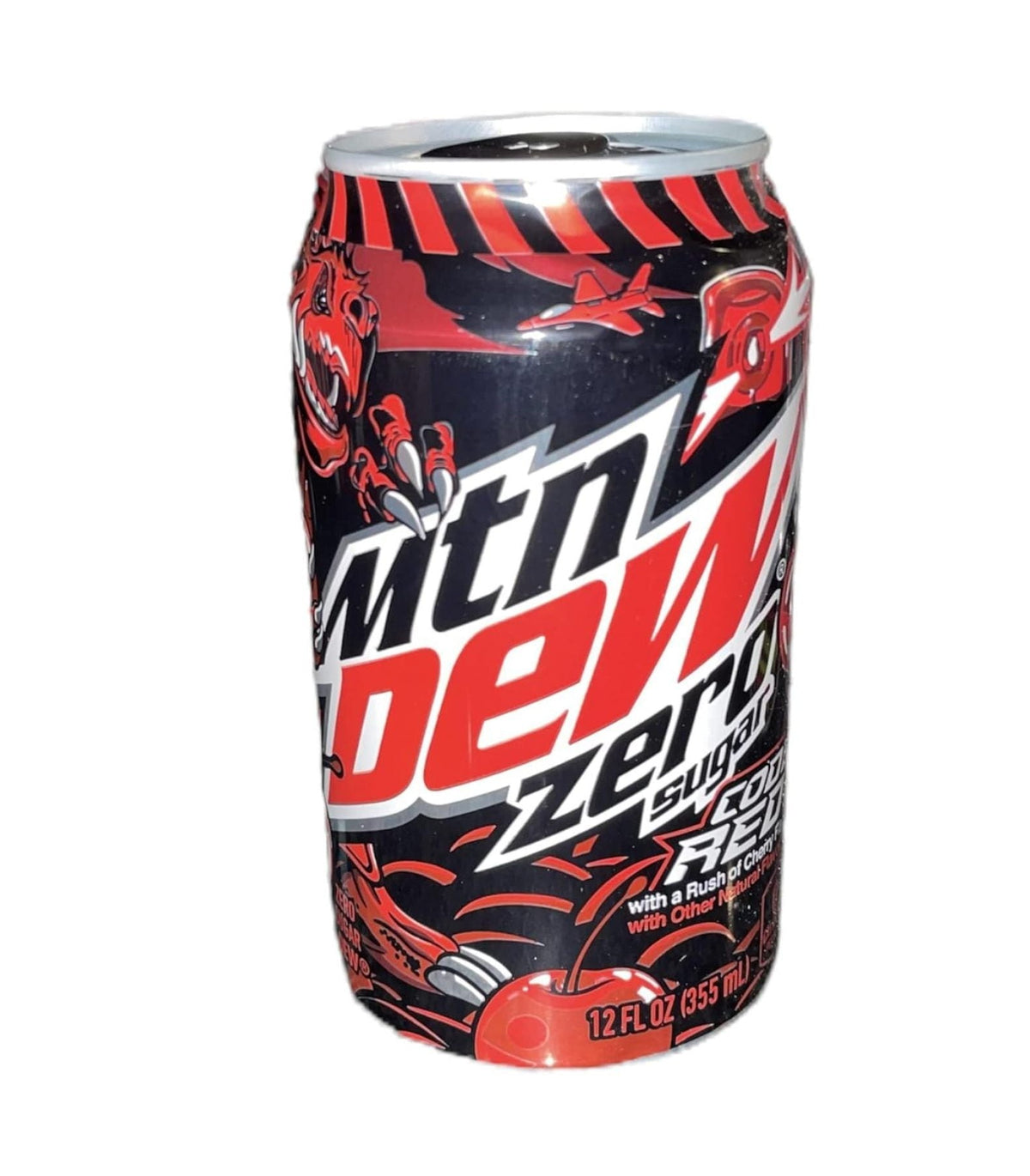 (4 pack) Mtn Dew Code Red Zero - Sugar with saney Coaster 12 oz Cans (Code Red Zero Sugar (Pack of (12) Cans 12 oz))