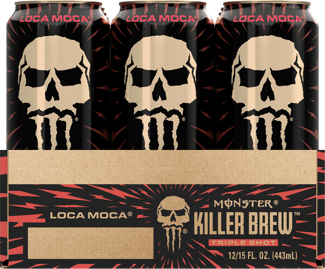 (12 Cans) Java Monster Killer Brew, Loca Moca, Coffee + Energy, 15 fl oz