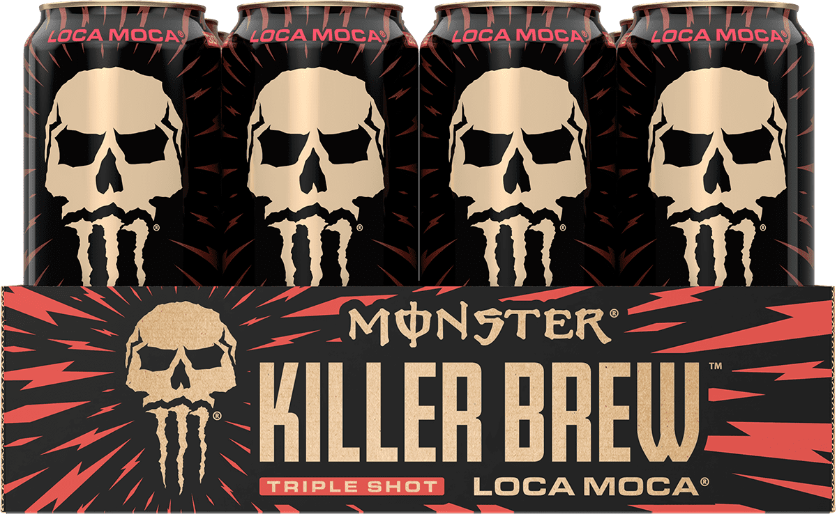 (12 Cans) Java Monster Killer Brew, Loca Moca, Coffee + Energy, 15 fl oz